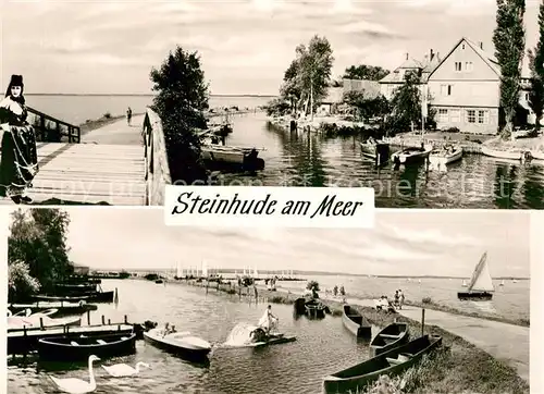 AK / Ansichtskarte Steinhude Meer Seepromenade Hafen