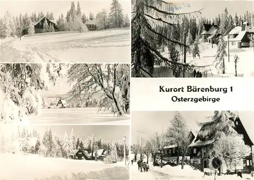AK / Ansichtskarte Baerenburg Sachsen Teilansichten Winterlandschaft Kat. Altenberg