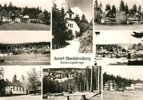 AK / Ansichtskarte Oberbaerenburg Baerenburg Teilansichten Kurort Kapelle Waldpartie