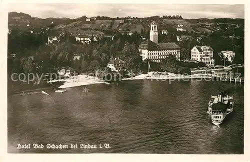 AK / Ansichtskarte Bad Schachen Lindau Fliegeraufnahme Kat. Lindau (Bodensee)