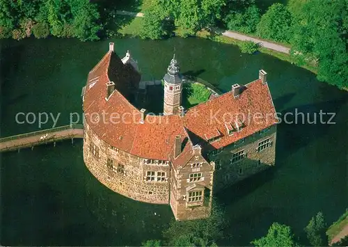 AK / Ansichtskarte Luedinghausen Burg Vischering Fliegeraufnahme Kat. Luedinghausen