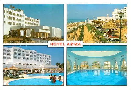 AK / Ansichtskarte Hammamet Hotel Aziza Strand Swimmingpool Hallenbad Kat. Tunesien