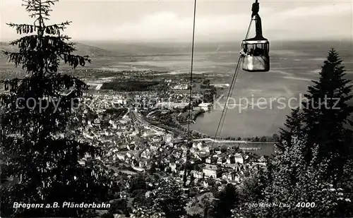 AK / Ansichtskarte Seilbahn Pfaenderbahn Bregenz Bodensee Foto Risch Lau Nr. 4000 Kat. Bahnen