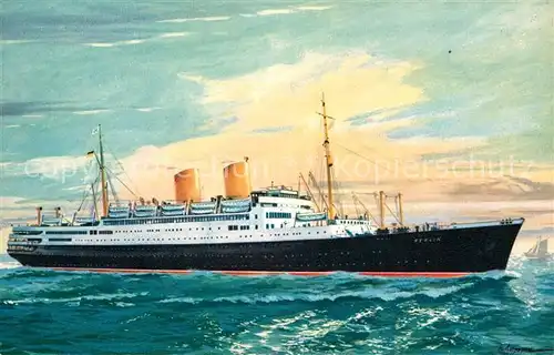 AK / Ansichtskarte Dampfer Oceanliner MS Berlin  Kat. Schiffe