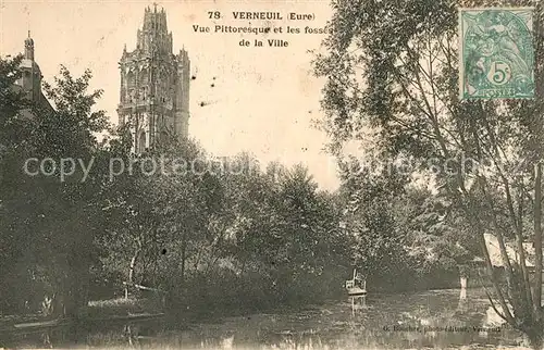 AK / Ansichtskarte Verneuil sur Avre Vue pittoresque et les fosses de la Ville Kat. Verneuil sur Avre