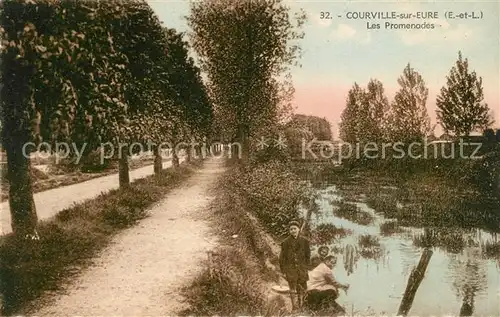 AK / Ansichtskarte Courville sur Eure Les Promenades Kat. Courville sur Eure