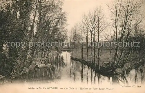 AK / Ansichtskarte Nogent le Rotrou Un Coin de lHuisne au Pont Saint Hilairie Kat. Nogent le Rotrou