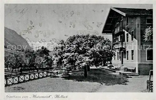 AK / Ansichtskarte Bad Reichenhall Gasthaus zum Motzenwirt Melleck Kat. Bad Reichenhall