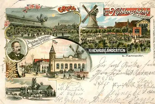 AK / Ansichtskarte Kirchrode Deutsches Radfahrer Bundes Hotel Anderten Kat. Hannover