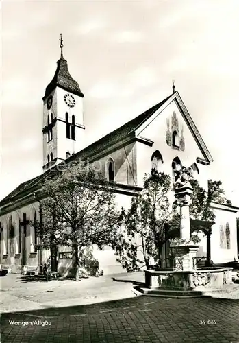 AK / Ansichtskarte Wangen Allgaeu Kirche Kat. Wangen im Allgaeu