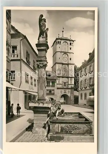 AK / Ansichtskarte Wangen Allgaeu Ravensburger Tor Kat. Wangen im Allgaeu