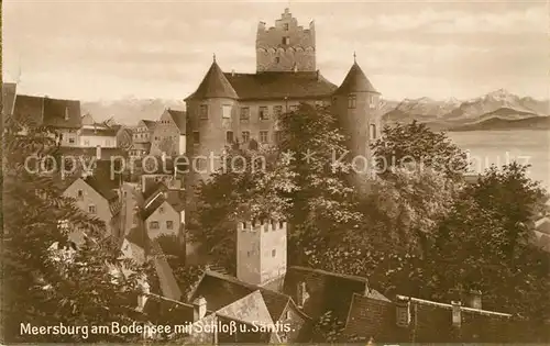 AK / Ansichtskarte Meersburg Bodensee Schloss Saentis Kat. Meersburg