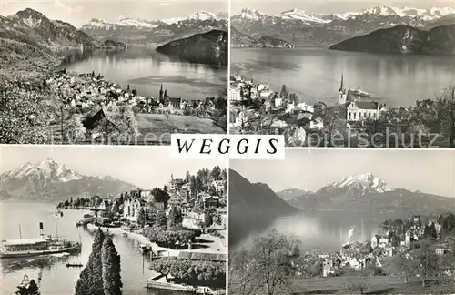 AK / Ansichtskarte Weggis Vierwaldstaettersee Dampfer 