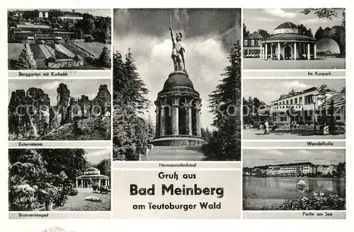 AK / Ansichtskarte Bad Meinberg Hermannsdenkmal Wandelhalle Externsteine Kat. Horn Bad Meinberg