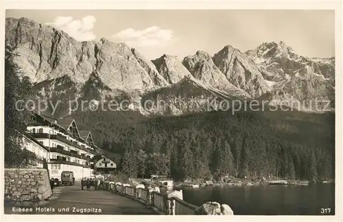 AK / Ansichtskarte Eibsee Hotel Zugspitze Kat. Grainau