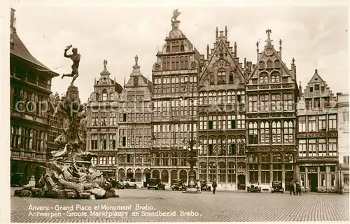 AK / Ansichtskarte Anvers Antwerpen Grand Place Monument Brabo  Kat. 