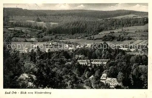 AK / Ansichtskarte Bad Orb Blick vom Wintersberg Kat. Bad Orb