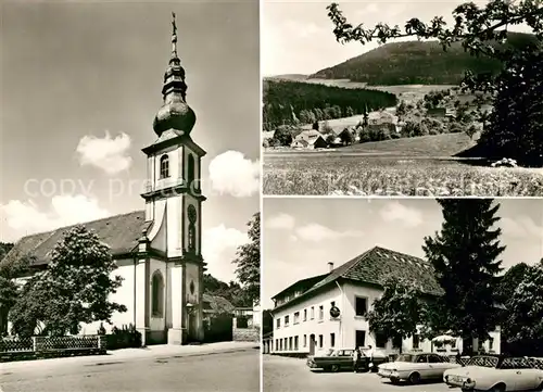 AK / Ansichtskarte Moosbronn Wallfahrtskirche Gasthaus zum Strauss Gesamtansicht Landschaft Schwarzwald Kat. Gaggenau