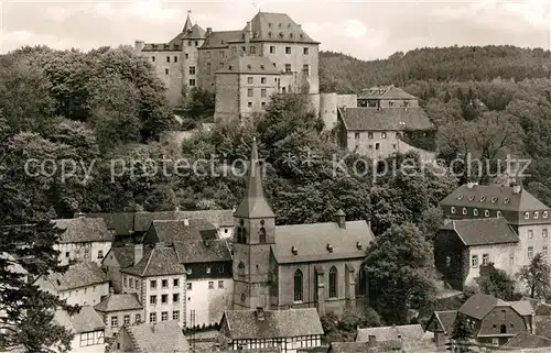 AK / Ansichtskarte Blankenheim Ahr Altstadt mit Kirche und Schloss Perle der Eifel Kat. Blankenheim