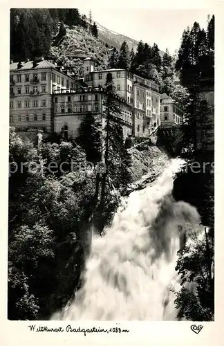 AK / Ansichtskarte Badgastein Weltkurort Wasserfall Kat. Bad Gastein