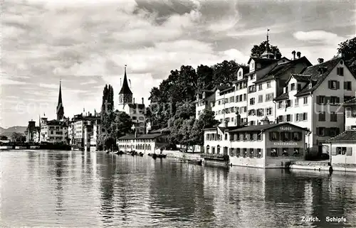 AK / Ansichtskarte Zuerich ZH Haeuserpartie an der Limmat