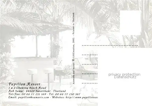 AK / Ansichtskarte Koh Samui Papillon Resort Details Kat. Koh Samui
