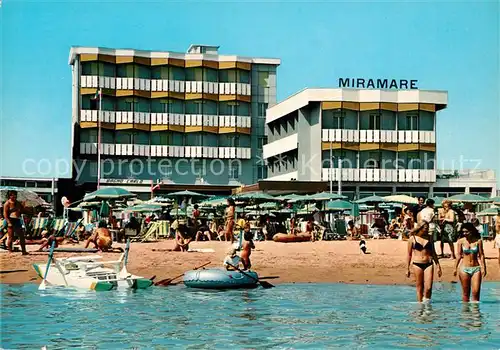 AK / Ansichtskarte Bellaria Hotel Miramare Strand Kat. Rimini