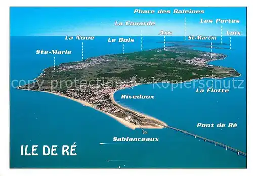 AK / Ansichtskarte Ile de Re Rivedoux Plage Vue aerienne Kat. Saint Martin de Re