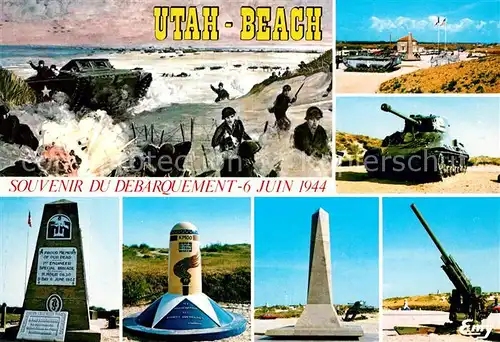 AK / Ansichtskarte Sainte Marie du Mont Manche Utah Beach Monuments commemoratifs et vestiges du debarquement du 6 Juin 1944 Kat. Sainte Marie du Mont