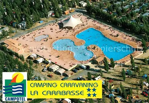 AK / Ansichtskarte Vias Plage Camping Caravaing La Carabasse Air view