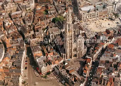 AK / Ansichtskarte Antwerpen Anvers Fliegeraufnahme mit Cathedrale Kat. 