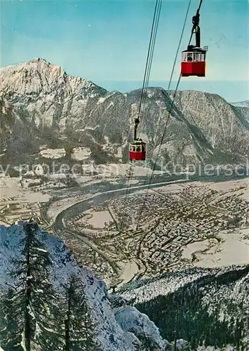 AK / Ansichtskarte Seilbahn Predigtstuhl Bad Reichenhall Hochstaufen Kat. Bahnen