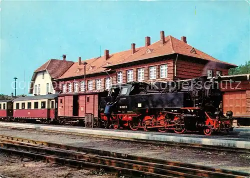 AK / Ansichtskarte Lokomotive Baederbahn Bad Doberan Bahnhof Kuehlungsborn Kat. Eisenbahn