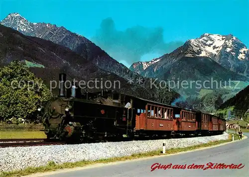 AK / Ansichtskarte Lokomotive Zillertalbahn Gruenberg Kat. Eisenbahn