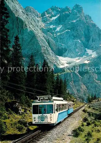 AK / Ansichtskarte Zahnradbahn Bayerische Zugspitzbahn Zugspitze  Kat. Bergbahn