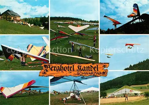 AK / Ansichtskarte Drachenflug Berghotel Kandel St. Peter Schwarzwald Kat. Flug