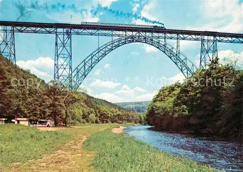 AK / Ansichtskarte Bruecken Bridges Ponts Eisenbahnbruecke Muengsten 