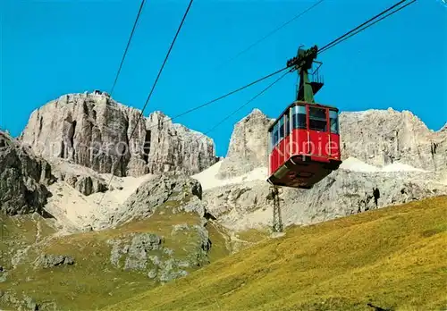 AK / Ansichtskarte Seilbahn Dolomiti Passo Pordoi  Kat. Bahnen