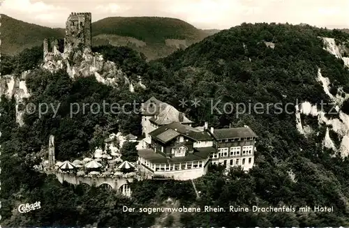 AK / Ansichtskarte Busenberg Pfalz Ruine Drachenfels Hotel Fliegeraufnahme Kat. Busenberg