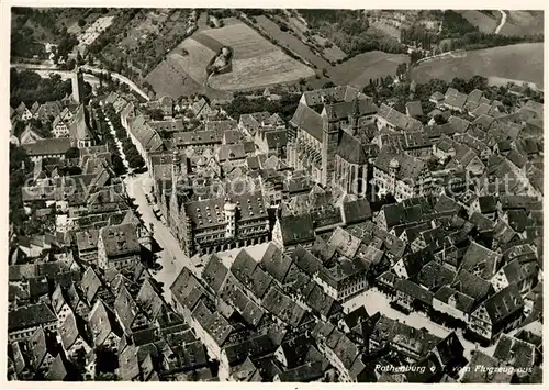 AK / Ansichtskarte Rothenburg Tauber Fliegeraufnahme Kat. Rothenburg ob der Tauber