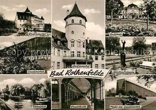 AK / Ansichtskarte Bad Rothenfelde Gradierwerk Weidtmanshof Badenhaus Kat. Bad Rothenfelde