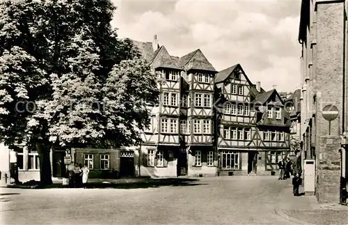 AK / Ansichtskarte Wetzlar Jerusalemhaus Schillerplatz Fachwerkhaeuser Kat. Wetzlar