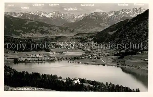 AK / Ansichtskarte Buehl Alpsee Alpenpanorama Fliegeraufnahme Kat. Immenstadt i.Allgaeu