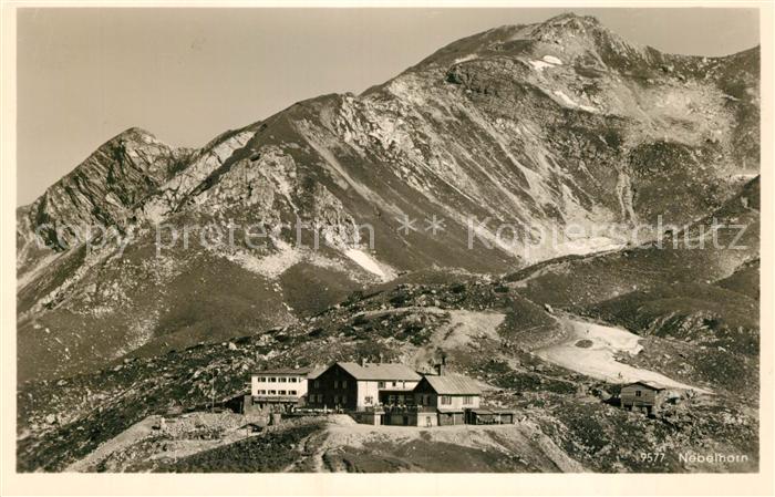 Ak Ansichtskarte Nebelhorn Edmund Probst Haus Berghaus Allgaeuer