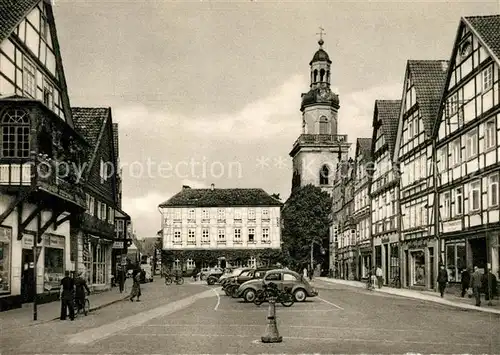 AK / Ansichtskarte Rinteln Markt mit Rathaus und St Nikolai Kirche Kat. Rinteln