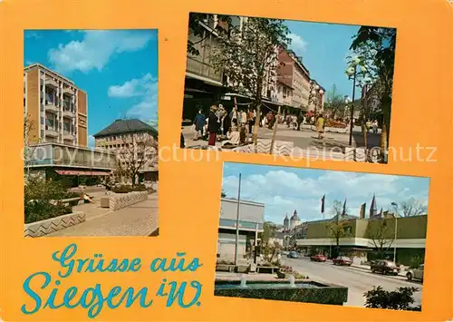 AK / Ansichtskarte Siegen Westfalen Innenstadt Fussgaengerzone Kat. Siegen