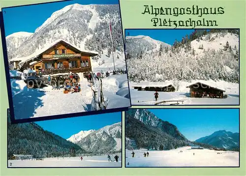 AK / Ansichtskarte Pertisau Achensee Alpengasthaus Pletzachalm Wintersportplatz Alpen Kat. Eben am Achensee