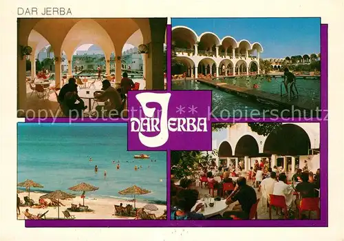 AK / Ansichtskarte Jerba Hotel Dar Jerba Strand Restaurant