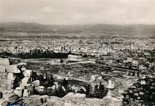 AK / Ansichtskarte Athen Griechenland The Agora of Athens with Theselon from the South Kat. 