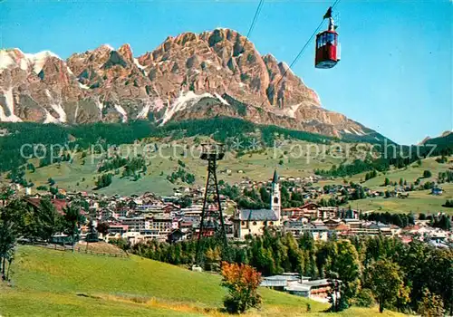 AK / Ansichtskarte Cortina d Ampezzo Monte Cristallo Funivia Cortina Pocol Kat. Cortina d Ampezzo